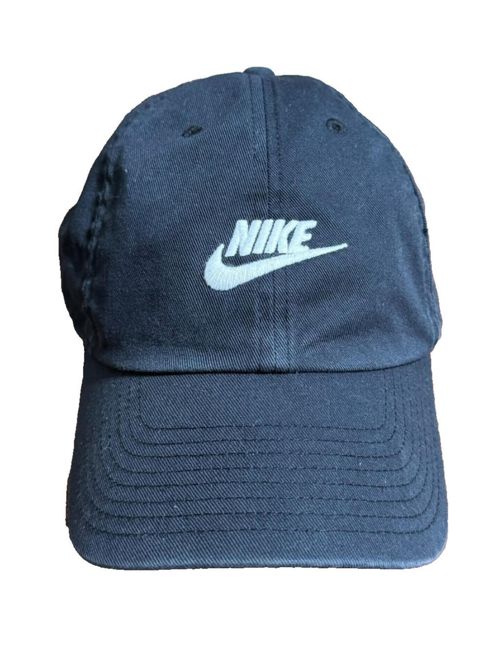 Nike Hat Black Heritage 86 Dri Fit Strap Back Outdoor Hiking Cycling Lightweight